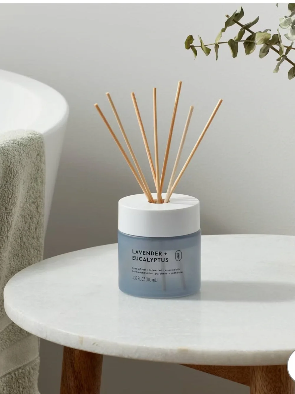 Glass Reed Diffuser Lavender and Eucalyptus 3.38 fl oz -Threshold target